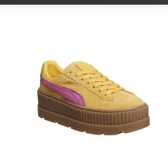 Puma X Fenty By Rihanna Cleated
Creeper Lace Up Suede Yellow Sz 9.5 - Picture 2 of 16
